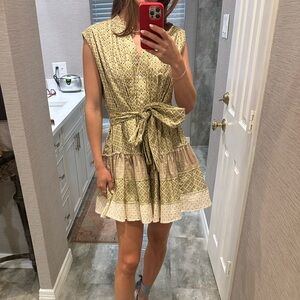 Pep’s Cannes mini dress• Gold Brocade Pompadour